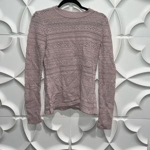 Jason wu fairisle pink wool sweater S     AA.  Dd(arm slit) (S/ Xs &M) DD XL(ee)